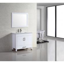 Adornus AMARA-36-W-G - Amara Vanity, White, 36''